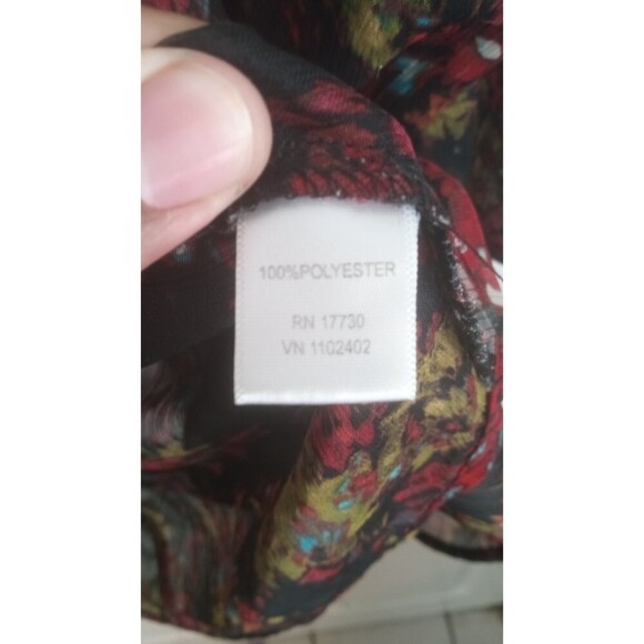 xhiliration sheer floral open front dressy cover - Picture 4 of 6